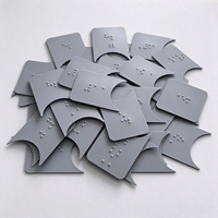 Plaque tactile braille pour boutons d'ascenseur, étiquette tactile accessible, points en relief personnalisés, panneau de commande d'ascenseur public, modèle 011