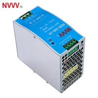 NDR-240-24 sans entrée PFC 200-240VDC AC DC Alimentation industrielle sur rail DIN 240W 24V 10A prix usine de haute qualité