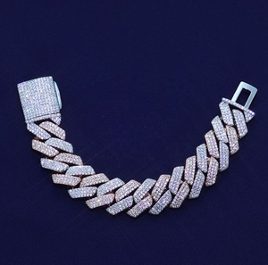 Catena Cubana in Oro 10K/14K/18K |   Diamante coltivato in laboratorio con pavé completo, design a doppia fila |   Gioielli Hip Hop Certificati IGI - Product Image 6