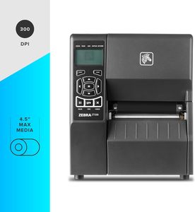 <span class=keywords><strong>Imprimante</strong></span> d'étiquettes thermiques industrielles à transfert rapide Zeb Ra ZT230 300 dpi, interface USB, papier 104 mm, 152 mm/s, garantie 1 an - Product Image 3