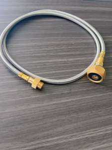 Cabezal de quemador de gas licuado tipo <span class=keywords><strong>Cassette</strong></span> tanque de gas plano largo convertidor de válvula de llenado de gas al aire libre, manguera trenzada de conexión - Product Image 2