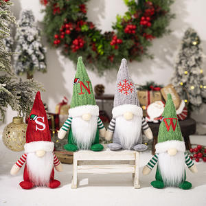 Noël Tricot Chapeau Alphabets Rudolph <span class=keywords><strong>Action</strong></span> Figure Ornements-Maison Décoration <span class=keywords><strong>De</strong></span> Table Fête <span class=keywords><strong>De</strong></span> Vacances Cadeaux D'anniversaire - Product Image 4