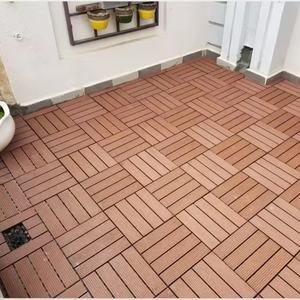 <b>Interlocking</b> Easy Installation Waterproof Splinter Free DIY WPC Outdoor Patio Interlock Decking Floor <b>Tiles</b> - Product Image 5