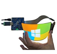 Écran IPS flexible 2K de 6 pouces 1440x2880 avec carte pilote AD, moniteur pliable et enroulable à haute résolution pour robot humanoïde