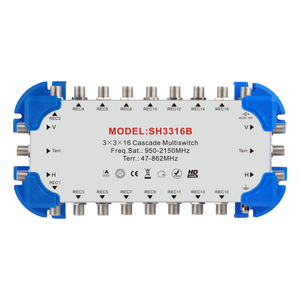 3x3x12 Kaskaden-Satelliten-<span class=keywords><strong>Multischalter</strong></span> Professionelles Langlebiges <span class=keywords><strong>12</strong></span>-Empfänger Satelliten-TV-Signalsystem <span class=keywords><strong>Multischalter</strong></span> - Product Image 2