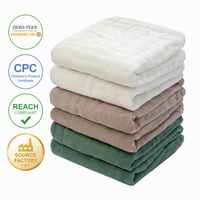 Lingettes pour bébé en coton mousseline, serviettes pour le visage, douces, pour nouveau-nés, conformes aux normes CPC, REACH, OEKO-TEX, OEM, ODM, livraison rapide, commande en gros, vente en gros