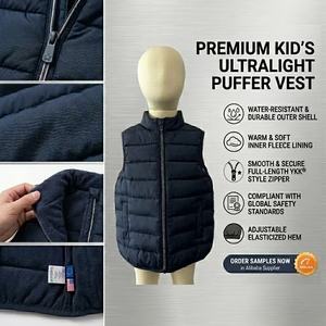 <span class=keywords><strong>Gilet</strong></span> d'hiver pour garçons, en duvet synthétique, chaud, sans manches, veste coupe-vent pour enfants - Product Image 3