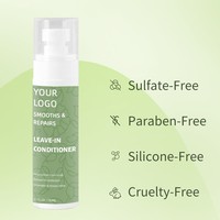 Semprotan Leave-In Conditioner & Detangler, Grow Long Biotin - Anti-Frizz Deep Conditioner untuk belahan ujung & kerusakan