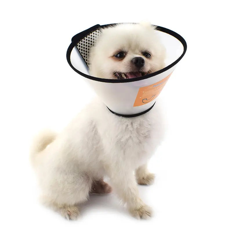 Upgrade Adjustable Plastic pet dog cat elizabethan cone collar for Surgery Vent recovery