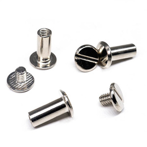 Remache de Acero Inoxidable OEM con Cabeza Redonda - <span class=keywords><strong>Remaches</strong></span> Metálicos Semitubulares de Cabeza Cónica para Encuadernación y Cinturones - Product Image 3