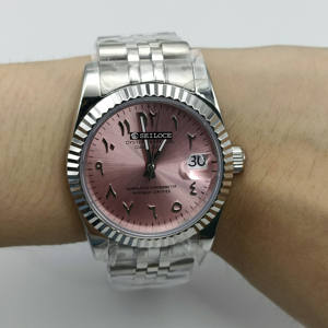 Montre simple à chiffres arabes pour hommes et femmes, fonction calendrier, NH35, montres mécaniques automatiques SEILOCE - Product Image 2