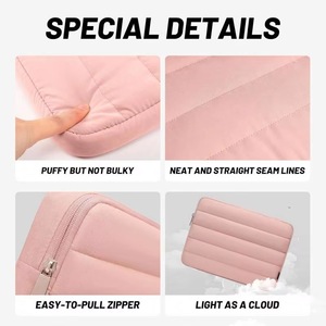 BSCI Factory Cosmetic color 13-4 4 Inch <b>Laptop</b> Bag Puffer <b>Laptop</b> Carrying <b>Case</b> for <b>Women</b> <b>Laptop</b> Pillow <b>Case</b> - Product Image 3
