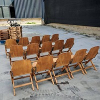 HE-1342, Chaise pliante en bois antique de taille personnalisée, chaise pliante en bois, chaise de jardin de loisirs pour l'extérieur et l'intérieur