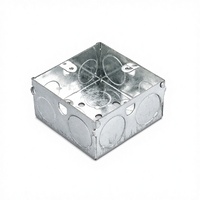 Boîte de jonction électrique murale carrée en métal de 35 mm de profondeur pour bâtiments résidentiels - Vente en gros