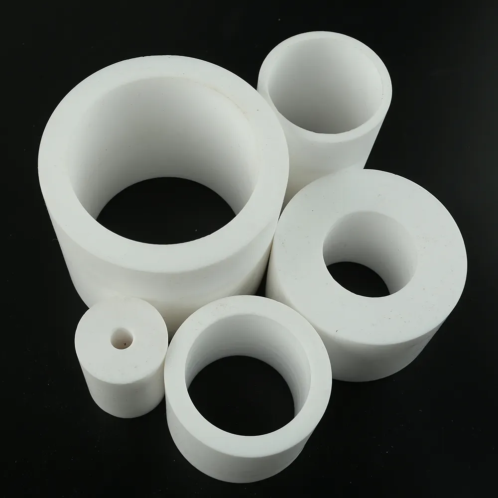 Te Flon CNC partes PFA hoja película suministro de fábrica PTFE Barra de varilla hueca redondo PTFE tubo hueco Ptfe Bush manga