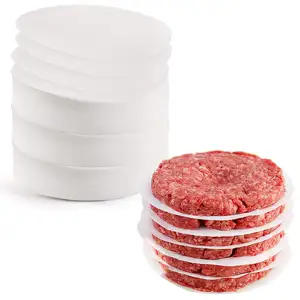 Burger Patty Deli Papier Wachspapier Quadrate Einweg-Lebensmittel-Bäckpapier Paramentpapier zum Trennen kleine Verpackung mit Logo