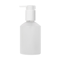 Bouteille de savon liquide, shampoing ou lotion en PET rechargeable de 150 ml avec pompe transparente et impression sur la surface
