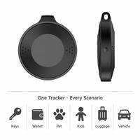 Traceur intelligent double système certifié FCC RoHS pour localiser portefeuille, animal de compagnie, valise, sac à dos, enfants, porte-clés