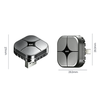 Adaptador Inalámbrico 4 en 1 para CarPlay, Android Auto, AirPlay y Mirror Link, Conexión Rápida y Estable, Instalación USB OEM para Automóvil