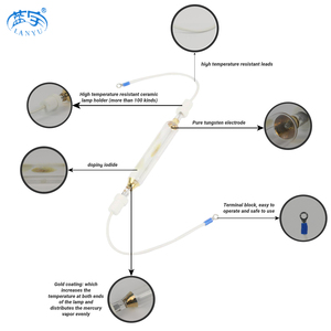 Đèn Gallium Iốt 2KW Đèn Chữa <span class=keywords><strong>Uv</strong></span> Để Làm Tấm In Tấm PS - Product Image 3