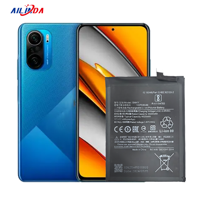 4520mAh Mobile Phones-12-Month Warranty in Stock  BM4Y Li-polymer Replacement Battery for Redmi K40/Poco F3/Mi 11X