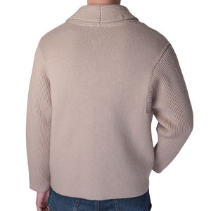 Suéter de punto de Cachemira Hombres Cuello Hombres Suéter de Cachemira de lana Hombres Negro - Product Image 3