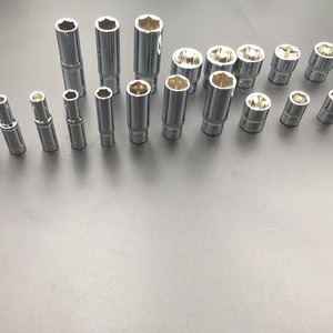 <b>Socket</b> Wrench Set 1/4 3/8 Inch Metric Hex <b>Sockets</b> Extended Industrial Grade Chrome Vanadium Steel - Product Image 1