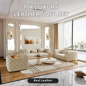 Mr Ý Sang Trọng Chesterfield Sofa Đặt Biệt Thự Hiện Đại Phòng Khách Thanh Lịch Nút <span class=keywords><strong>Tufted</strong></span> Da Chính Hãng Ghế Cho Khách Sạn - Product Image 3