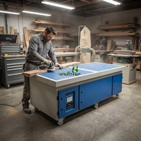 Mesa de Trabajo con Sistema de Extracción de Aire para Pulir, Soldar y Esmerilar, de Acero Laminado en Frío, para Uso Industrial en Talleres