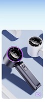 Ventilador Portátil Eléctrico Recargable por USB con Luz RGB, Diseño para Colgar en el Cuello, 4-6 Horas de Duración, para Auto, Hotel y Uso en Exteriores