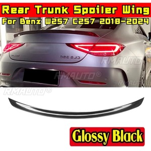 Aileron arrière pour Mercedes Benz CLS Classe W257 C257 CLS400 CLS550 AMG 2018-2024, kit carrosserie, aileron de coffre arrière, accessoires de voiture - Product Image 1