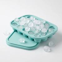 Moule à glaçons personnalisé OEM en silicone de qualité alimentaire, plateau à glaçons croustillants avec couvercle, facile à démouler pour cocktails, boissons gazeuses, bar à domicile