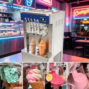 Máquina Comercial para Hacer Helado Suave de 5 Sabores, 800 Piezas/Hora, Congelador Automático de Yogur Congelado y Açaí, Modelo MYS-350 I - Product Image 4
