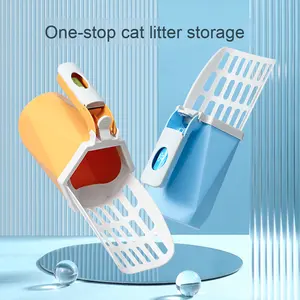 Pelle à litière pour chat multifonctionnelle, écologique, grande capacité, en plastique moderne, tout-en-un, avec bac de rangement pour déjections - Product Image 3