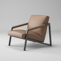 Chaise de loisirs en métal pour l'extérieur, mobilier design pour salon, canapé individuel pour balcon, chaise de réception en fer pour hôtel