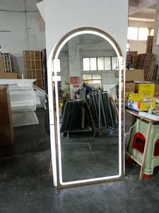 Miroirs de salon de coiffure décoratifs de luxe en vente chaude avec lumières LED, <span class=keywords><strong>miroir</strong></span> de salon de beauté - Product Image 4