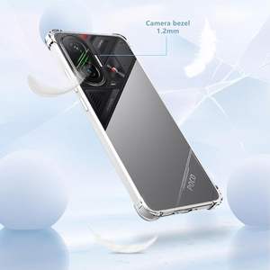 Coque transparente anti-jaunissement avec protection d'écran en verre trempé 9H pour Xiaomi - Product Image 2