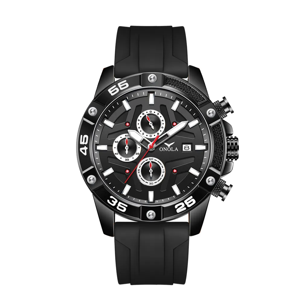 Onola 6851 OEM custom High quality brand Luminous waterproof watch for men with logo orginal waterproof brand name watches
