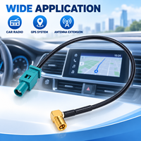 Câble adaptateur coaxial RF FAKRA à angle droit pour module radio de navigation GPS automobile, antenne OEM