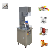 Machine de scellage semi-automatique FKJX à chargement manuel pour la ligne de production de scellage de boîtes de conserve rondes pour céréales