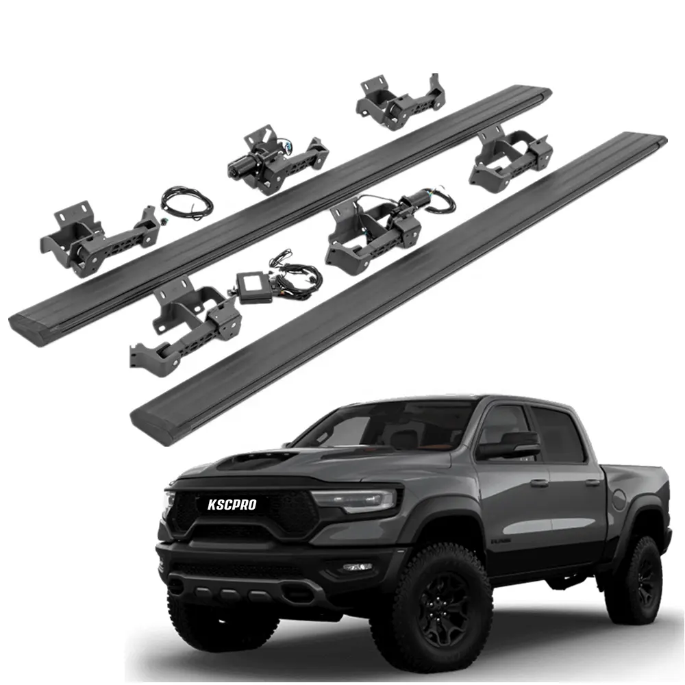 KSCPRO For Ram Accessories Power Steps Electric Running Boards For Dodge Ram 1500 2500 3500 DT DS 2019-2022