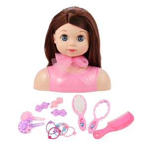 Accessoires de poupée Banatoys, poupée réaliste personnalisée, jouet de <span class=keywords><strong>maquillage</strong></span> DIY, jeu de simulation de poupée pour filles et enfants avec de beaux cheveux longs et un peigne - Product Image 2
