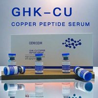 Sérum Concentré Anti-Âge au Peptide de Cuivre Bleu en Ampoule 3ml pour Peaux Mixtes, Anti-Rides, Raffermissant et Améliorant l'Élasticité