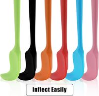 Spatules en silicone de 8,2 pouces, résistantes à la chaleur, design monobloc sans couture, antiadhésives, spatules flexibles, outil de mélange pour la pâtisserie