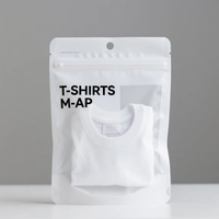 Sacs d'emballage transparents personnalisés pour vêtements, avec fermeture éclair, pochettes Doypack autoportantes avec fenêtre transparente