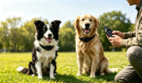 Collar de Adiestramiento para Perros a Distancia, Resistente al Agua IP67, con Vibración, Sonido y 3 Modos, Antiladridos, Corrector de Comportamiento para Mascotas