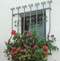 Grille de fenêtre décorative en fer forgé, barreaux de sécurité anti-effraction pour fenêtre, design de barreaux de sécurité pour fenêtre