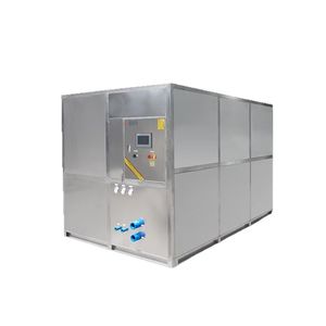 เครื่องทำน้ำแข็งเกล็ดอุตสาหกรรมจีน ความจุ 1000 กก. พร้อม PLC มอเตอร์เอเมอร์สัน คอมเพรสเซอร์ฮิตาชิ - Product Image 3