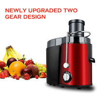 Automatische slowjuicer met brede opening en pulp-uitwerper, fruitsapcentrifuge, snijgereedschap