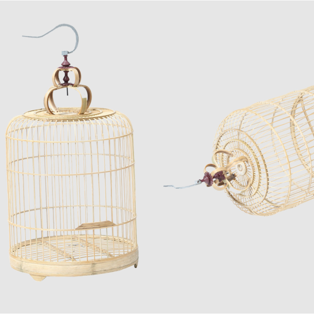 Азиатская китайская переработанная мебель, античные восстановленные аксессуары, декоративная мебель, птичья клетка